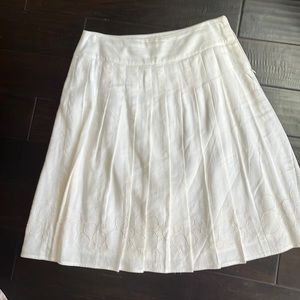 Off white linen/rayon skirt